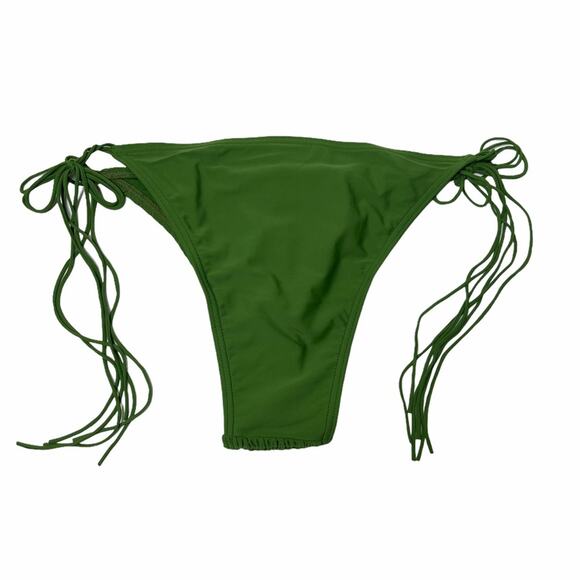 Minkpink Lush Shirred Tassle Swim Bottom Green M - Picture 2 of 8